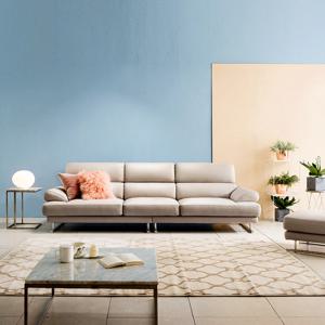 엘로아 4인 슈렁큰 천연면피 소가죽 소파