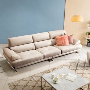 엘로아 4인 천연면피 소가죽 소파