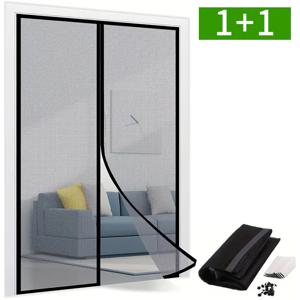 1+1 현관문방충망 자석모기장 벨크로 자석방충망 붙이는 셀프 방충문 90x210