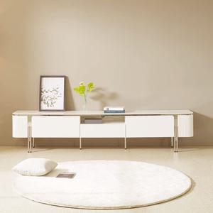 리고 실버 템바보드 세라믹 거실장 티비다이 TV 수납장 2200