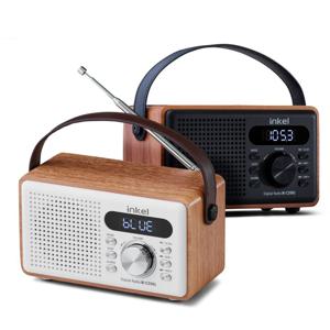 레트로 디자인 블루투스 스피커 FM 라디오 알람 시계 IK-C35RS