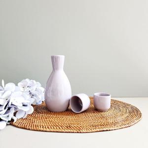 칼라 주병세트 심플 디자인 연보라색 술병세트 3pcs