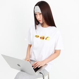 런치 플레이트 박스티 티셔츠