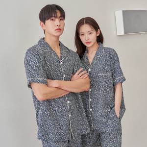 실크핏 글로리 반팔 커플 잠옷 세트 1color 3size