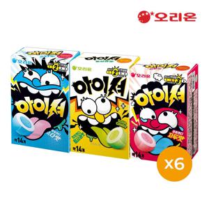 아이셔 츄잉캔디 청사과맛(42g)*6개+소다맛(42g)*6개+자두맛(42g)*6개