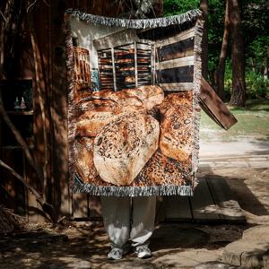 브라운 브레드 (Brown Bread) S - 포토 우븐블랭킷 행잉 태피스트리 직조블랭킷
