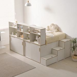 나다운 E0목재 LPM 빅수납 슈퍼싱글침대세트 SS침대프레임