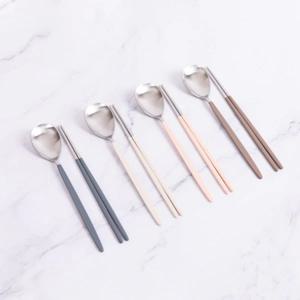 리아 파스텔 국산스텐 4인 수저세트