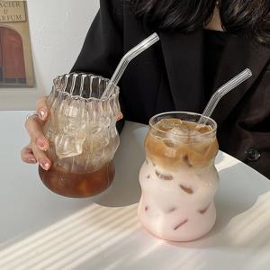 올리 웨이브 카페유리컵(물결) 내열 아이스컵