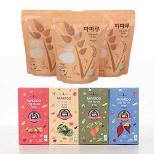 파파루 간편레시피 유기농 쌀가루 야채 (백미/현미/오트밀/감자/고구마/당근/양배추)