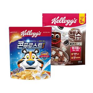콘푸로스트 600g*1개 + 첵스초코 쿠키앤크림 420g*1개