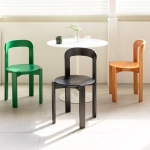 [리퍼] 로이 체어 원목 식탁 의자 인테리어 디자인 빈티지 목재 나무 카페 4colors