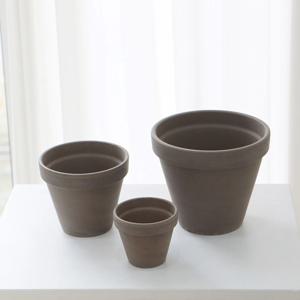 블랙브라운 워싱 바소화분 3-size