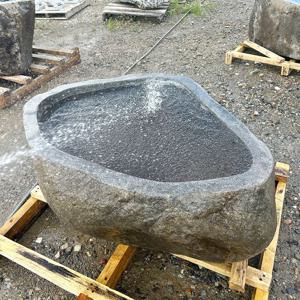 대형 수반 강돌 물확 돌확 정원 연못 돌어항 / 105cm x 86cm x 55cm