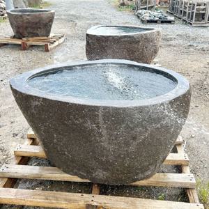 대형 수반 강돌 물확 돌확 정원 연못 돌어항 / 112cm x 75cm x 60cm