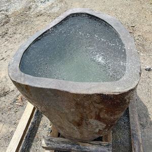 대형 수반 강돌 물확 돌확 정원 연못 돌어항 / 110cm x 91cm x 61cm