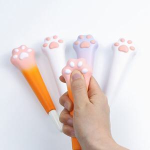 냥냥이 스퀴시펜 주물럭 볼펜 푹신볼펜