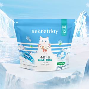 순한쿨링 마일드쿨 썸머생리대 중형 12P 3팩