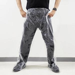 밴딩형 비닐 방수 바지 갯벌 작업 농사 용 체험학습 일회용 비옷