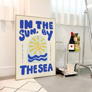 BY THE SEA 여름 인테리어 액자 거실 바다 포스터