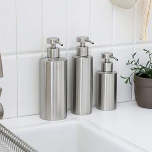 스텐 304 원형 거품용기 주방 욕실 핸드워시 리필 디스펜서 3size