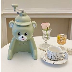 [해외]귀여운 곰돌이 빙수기계 눈돌리는 가정용 곰돌빙