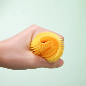 노랭이 실리콘 위생 수세미 손상방지 스크레치방지