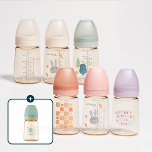[교체젖병 추가 증정] 베이직 PPSU 젖병 180ml (무꼭지)_디자인선택