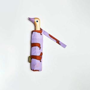 Dachshund lilac 컬러 강철 3단우산