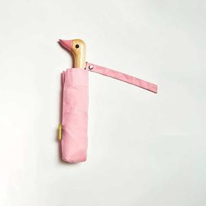 Pink 컬러 강철 3단우산