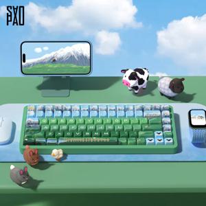 체리 양떼목장 키캡 PBT 5면 염료승화 (158키)