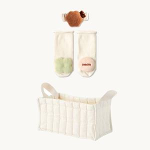 little life 소프트 딸랑이+스티치 바스켓 M 출산 선물 세트