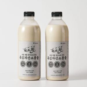 고소하고 진한 흑임자 산소 콩물 1L+1L(총 2병)