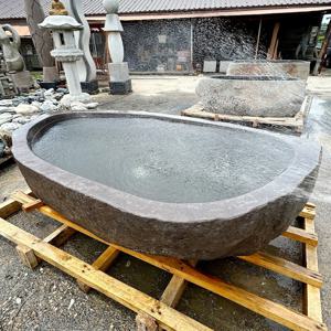 대형 돌확 구시 구유 물확 정원 돌수반 돌어항 / 204cm x 115cm x 63cm