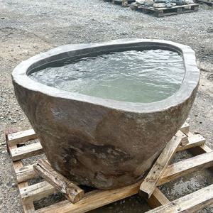 대형 수반 강돌 물확 돌확 정원 연못 돌어항 / 110cm x 87cm x 60cm