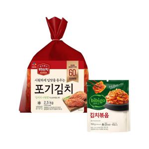 하선정 국산 포기김치 2.5kg x1개+김치볶음 150g x1개