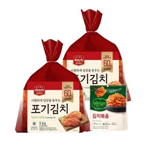 하선정 국산 포기김치 5kg x2개+김치볶음 150g x1개