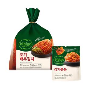 비비고 포기배추김치 3.3kg x1개+김치볶음 150g x1개