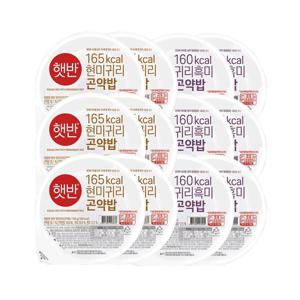 햇반 곤약밥 150g 현미귀리*6개+귀리흑미*6개