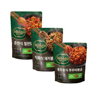 비비고 춘천 철판닭갈비700g x1+돼지불고기400g x1+쭈꾸미볶음355g x1