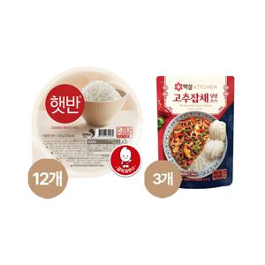 햇반 210g x12개+고추잡채 덮밥 소스 140g x3개