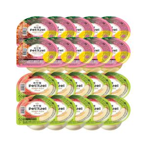 쁘띠첼 푸딩 과일젤리 복숭아 90g x10개+파인애플 90g x10개