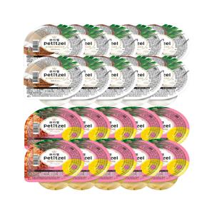 쁘띠첼 푸딩 과일젤리 파인애플 90g x10개+화이트코코 90g x10개