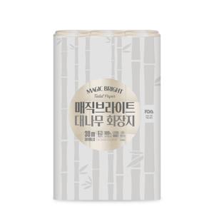 먼지없는 친환경 대나무 화장지 3겹 30m 30롤