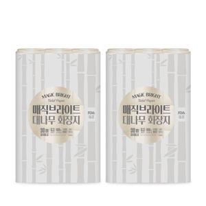 먼지없는 친환경 대나무 화장지 3겹 30m 30롤 x 2팩