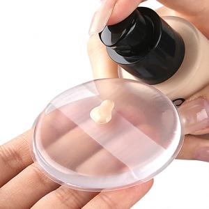 실리콘 퍼프 메이크업 선크림 세척 쿠션 화장 미용 퍼프 미니 물방울 핑거 파우더 스펀지