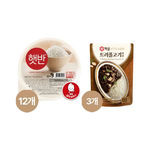 햇반 210g x12개+트러플 고기 짜장 160g x3개