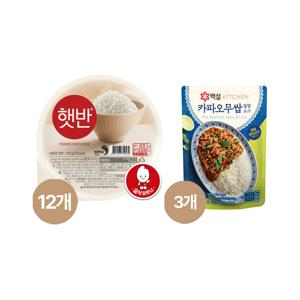 햇반 210g x12개+카파오무쌉 덮밥 소스 150g x3개