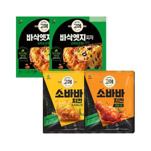 바삭엣지피자 슈퍼슈프림 360g x2+소이허니봉 300g x1+양념봉 300g x1