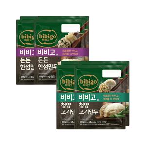 비비고 든든한섬만두 384g 2개입 x2개+청양고기만두 400g 2개입 x2개